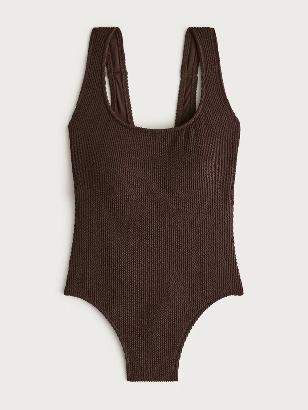 J Crew Claudia Scrunchie One-Piece Swimsuit in Inky Espresso - Picture 3 of 16